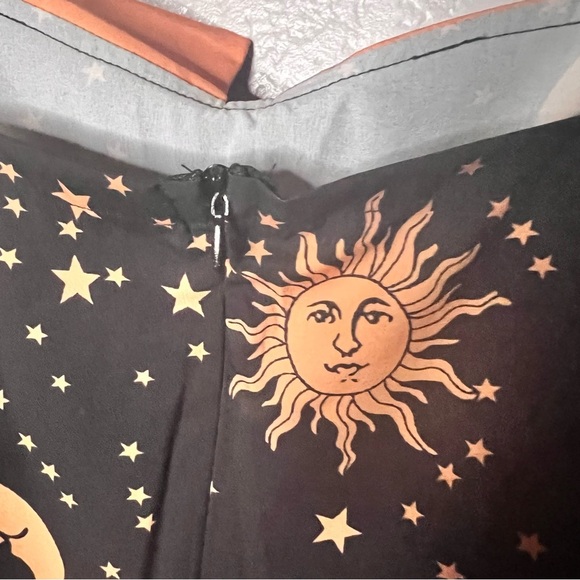 SHEIN Romwe Women's | Pinup Celestial Cold Shoulder Sweet🖤 Dress, med (6), NWOT - Picture 4 of 12